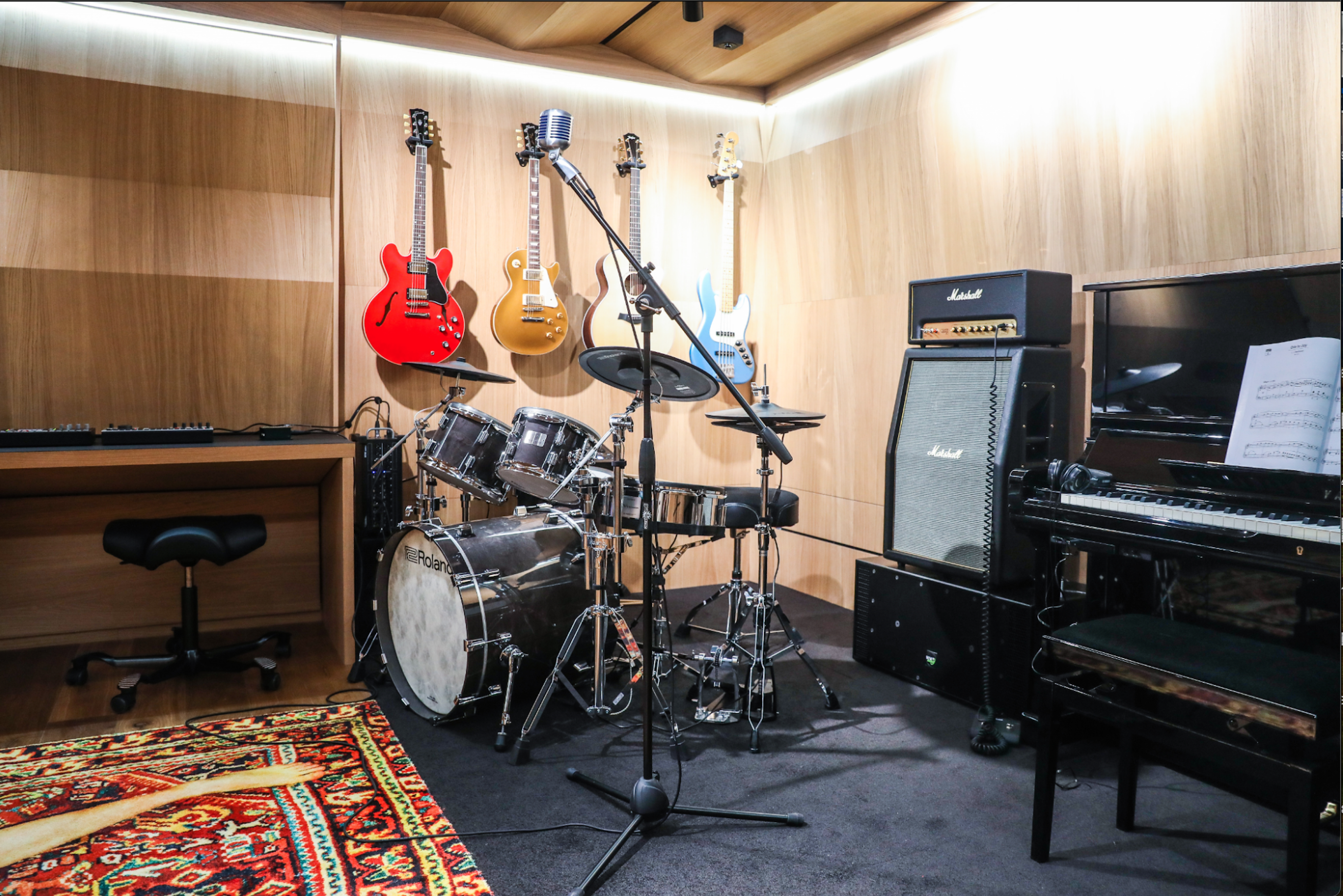 Music room at the London's office